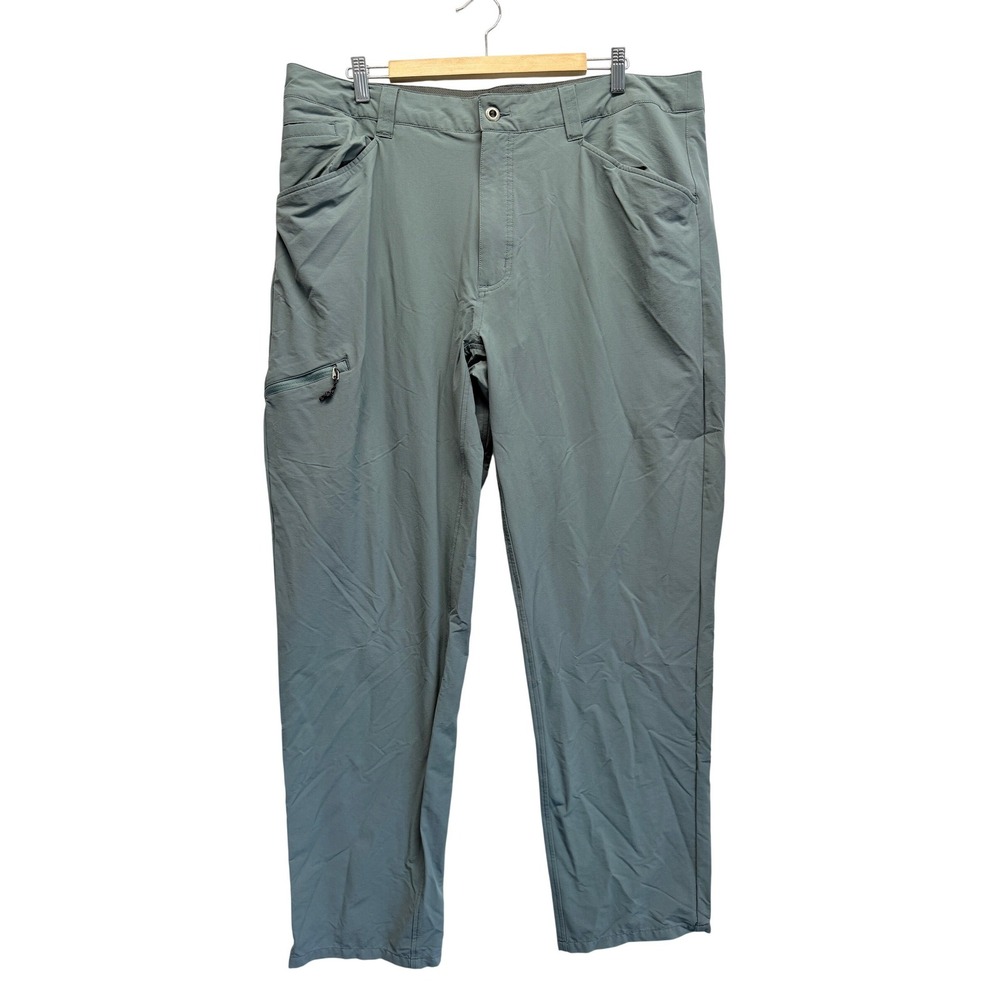Patagonia Mens Quandary Hiking Pants Sage Green Gray 40‎ Straight Leg Stretch